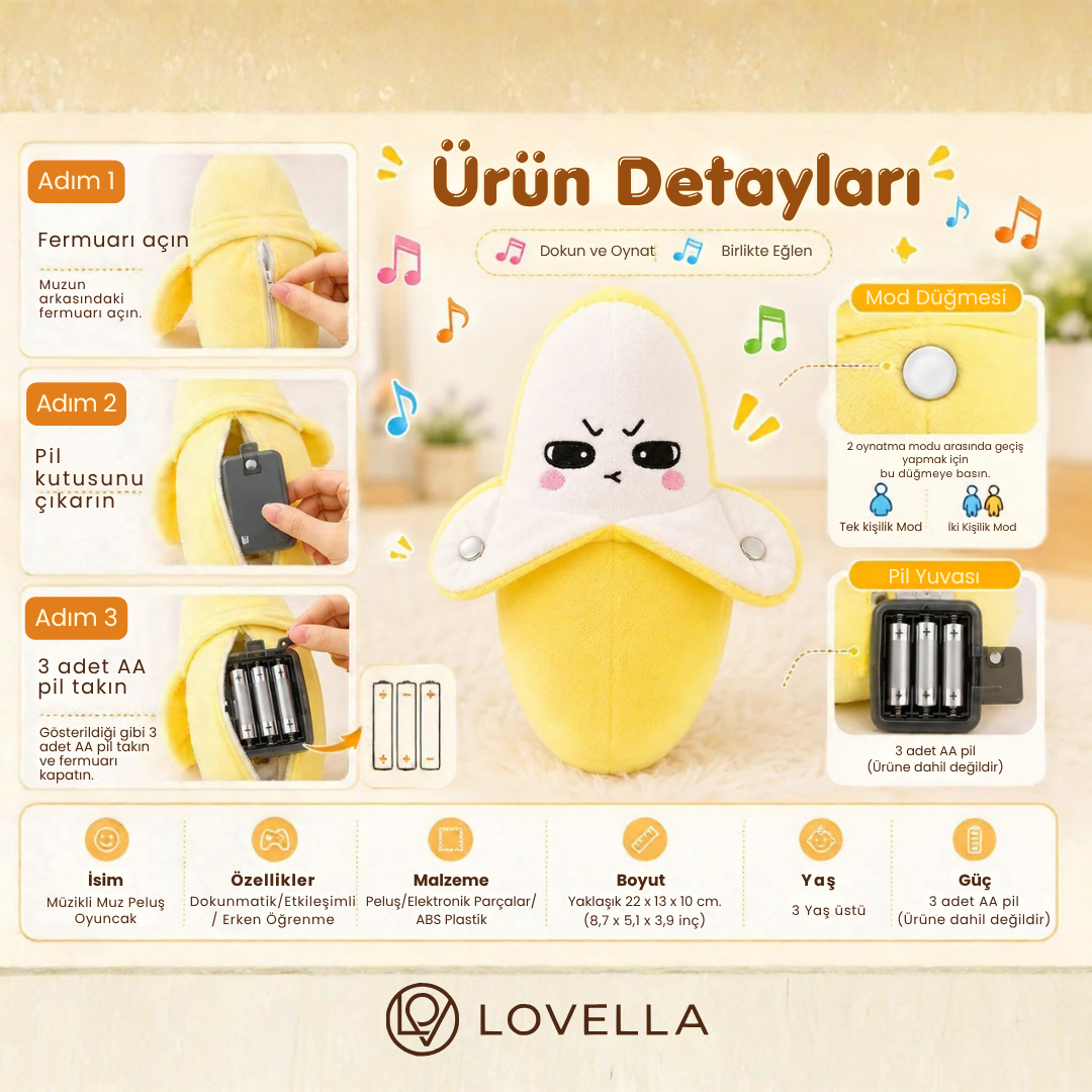 Melody Buddy™ İnteraktif Müzikli Peluş Oyuncak